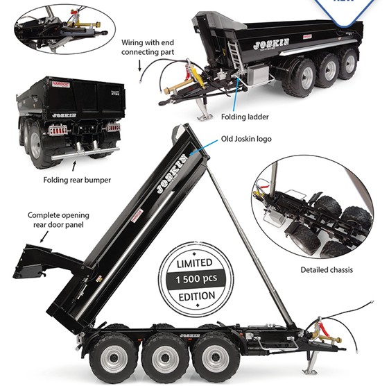 Joskin Trans-KTP 27/65 Black version Limited Edition 1500 stuks - 1:32